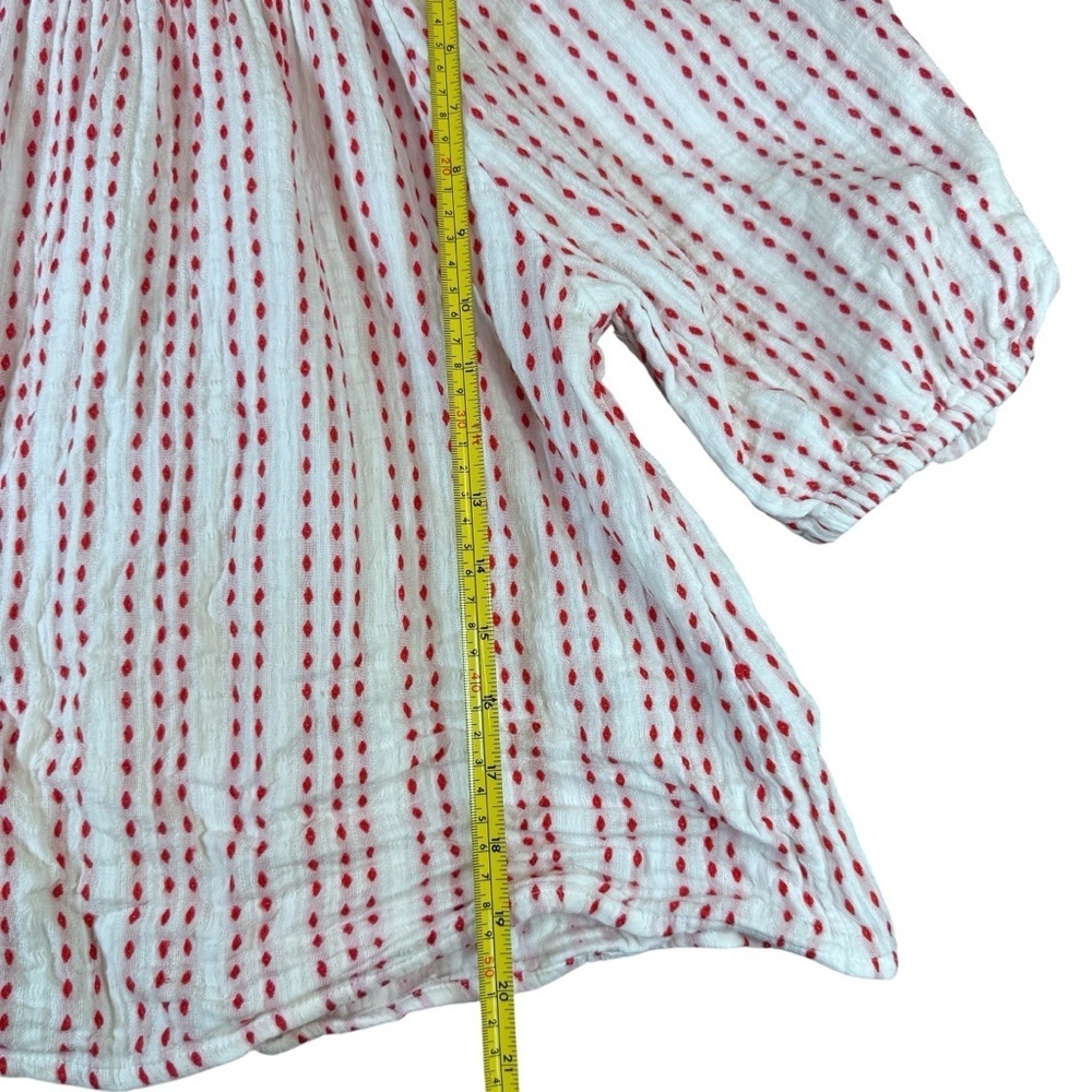 Universal Threads Red Striped Off-Shoulder Blouse - Picture 6 of 8